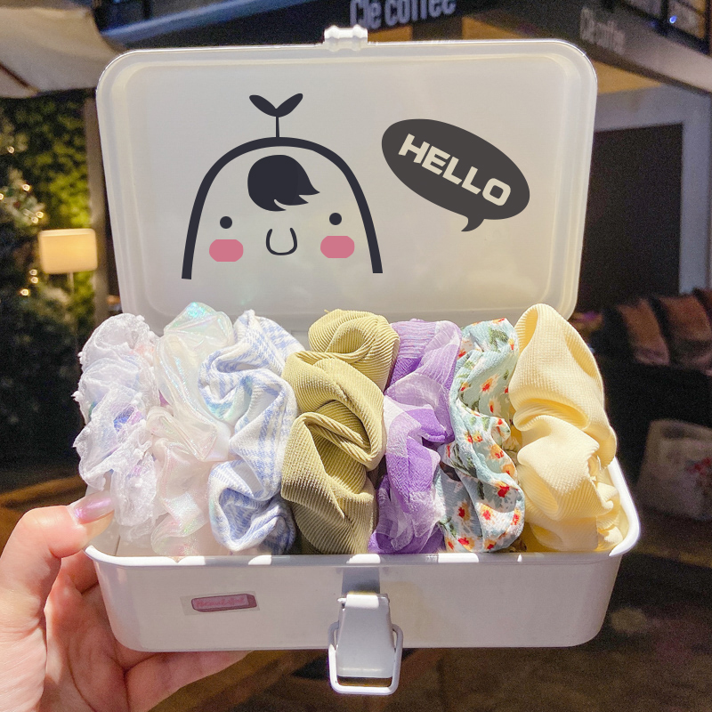 Dây Buộc Tóc Nữ Hình Bánh Donut Dễ Thương