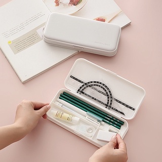 Hộp bút bóp viết basic style muji đựng siêu nhiều bút