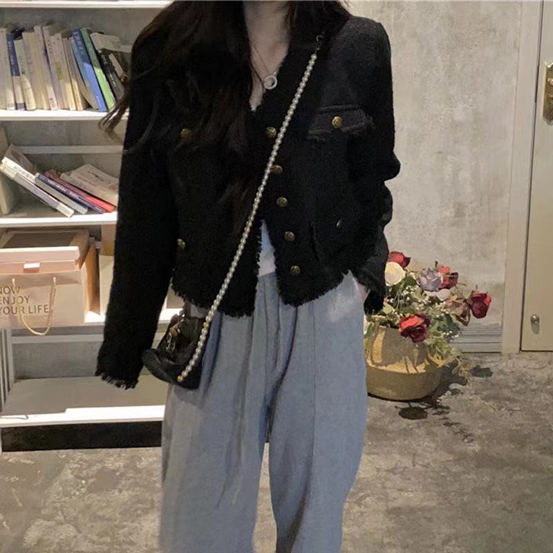 Áo khoác len dáng rộng thời trang mùa thu dành cho nữ