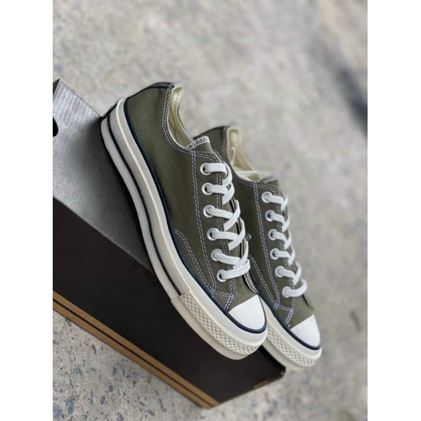 Giày /converse/ màu xanh rêu