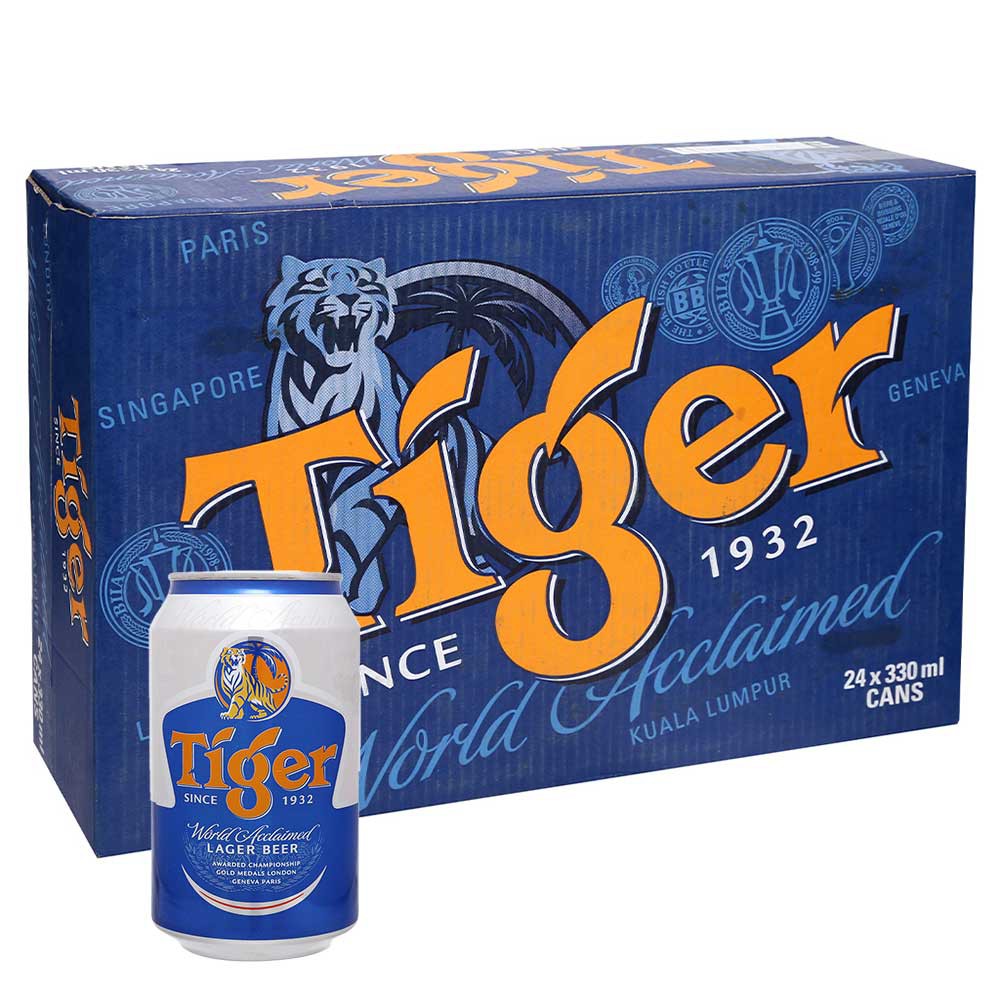 Bia Tiger (Thùng 24 Lon / 330ml)