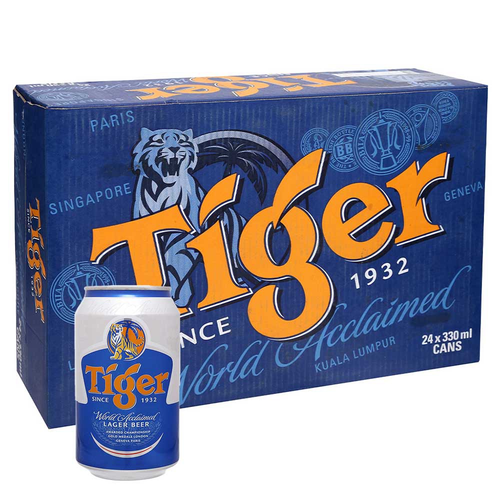 Thùng 24 lon Bia Tiger 330ml (Giao trong ngày)