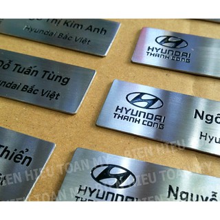 Combo 5 chiếc- Biển tên CBCNV bằng inox