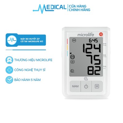 Máy đo huyết áp MICROLIFE B3 AFIB Advanced công nghệ AFIBsens cảnh báo rung nhĩ - MEDICAL