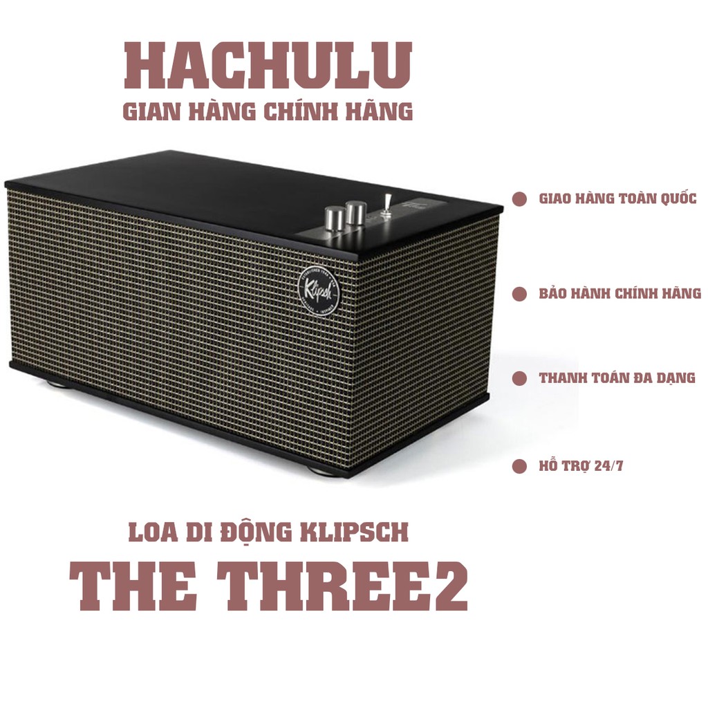 Loa di động Klipsch The Three 2 - hàng chính hãng bảo hành 12 tháng