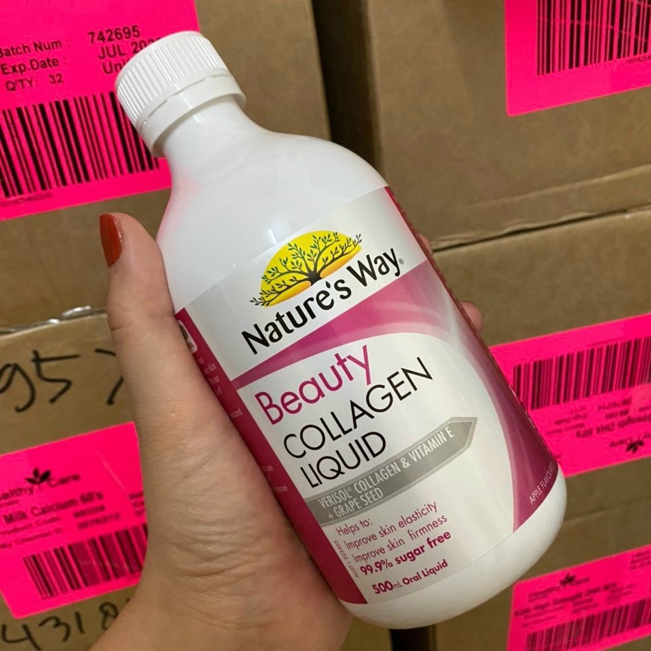 Collagen Nước Nature's Way Beauty Collagen Liquid 500ML - COLLAGEN THỦY PHÂN KHÔNG ĐƯỜNG NATURE WAY 