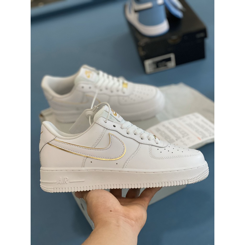 [KELLY SNEAKER] Giày A F 1 Trắng Low Viền Vàng Gold (Ảnh Thật + Ảnh Sẵn)