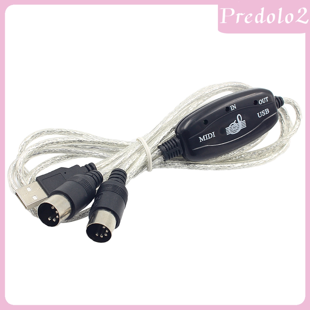 Dây Cáp Chuyển Đổi MIDI Sang USB Cho Nhạc Cụ Bàn Phím Máy Tính Predolo2
