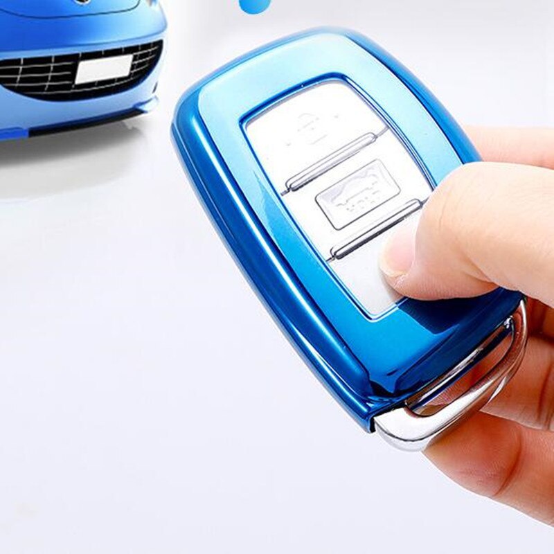 Bao Da Đựng Chìa Khóa Điều Khiển Từ Xa Cho Hyundai Tucson Creta ix25 i10 i30 i20 Verna Mistra Elantra 2015-2018