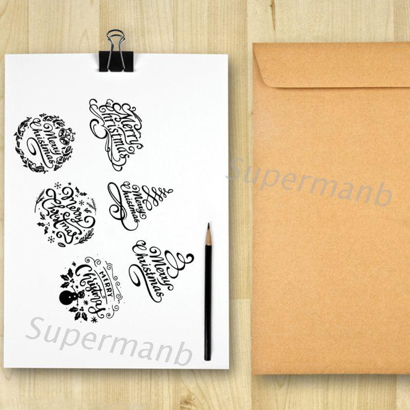 Con Dấu Silicon Chủ Đề Giáng Sinh Dùng Để Trang Trí Thiệp