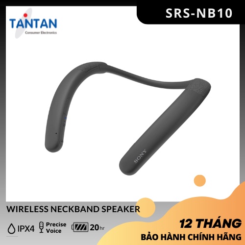 LOA ĐEO CỔ BLUETOOTH SONY SRS-NB10 - Type C - Kháng nước IPX4 - Âm thanh 360 độ