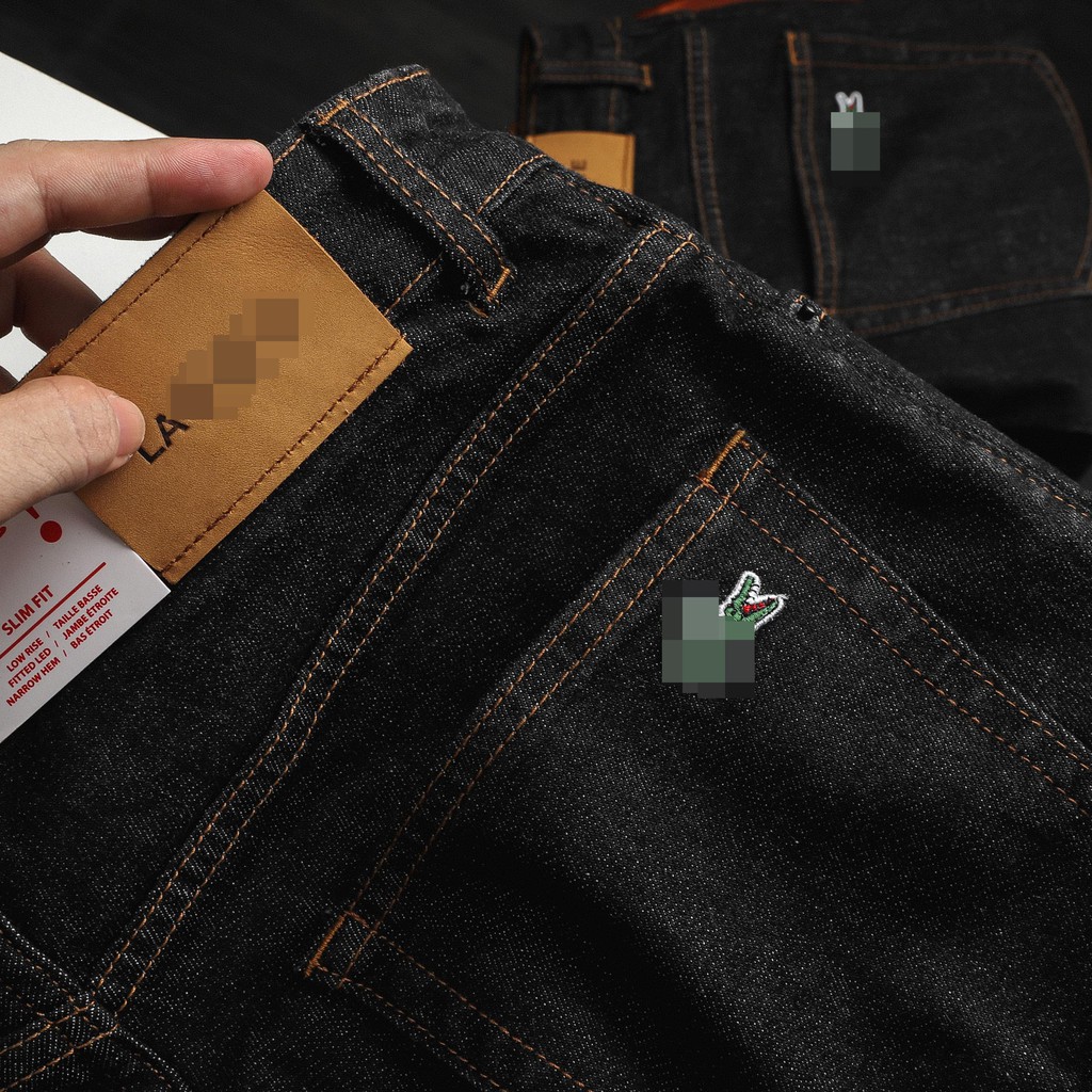 Quần jean dài nam LCST đen tiêu (Form Slimfit,chất vải co dãn,ống quần 15 - 18cm,hàng Vnxk)-1033 | BigBuy360 - bigbuy360.vn