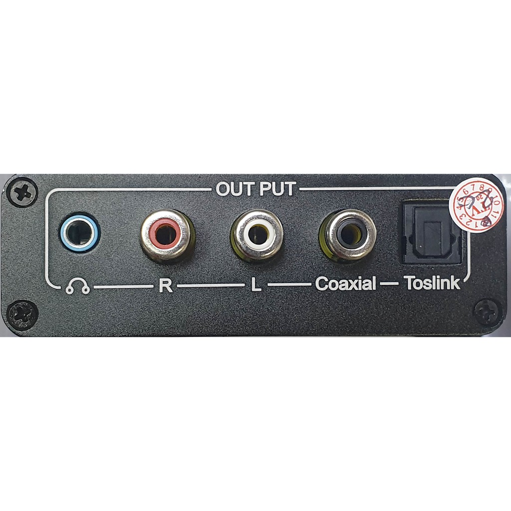 Hộp DA chuyển tín hiệu Coaxial Optical sang Audio có nút chỉnh âm lượng