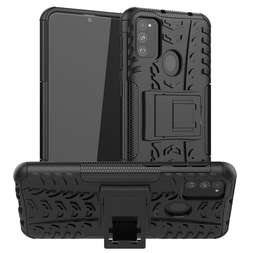 for Samsung Galaxy M21 Case Armor Silicone Rugged Dual Protective Case for Samsung M21 M 21 Stand Shockproof Cover Bumper