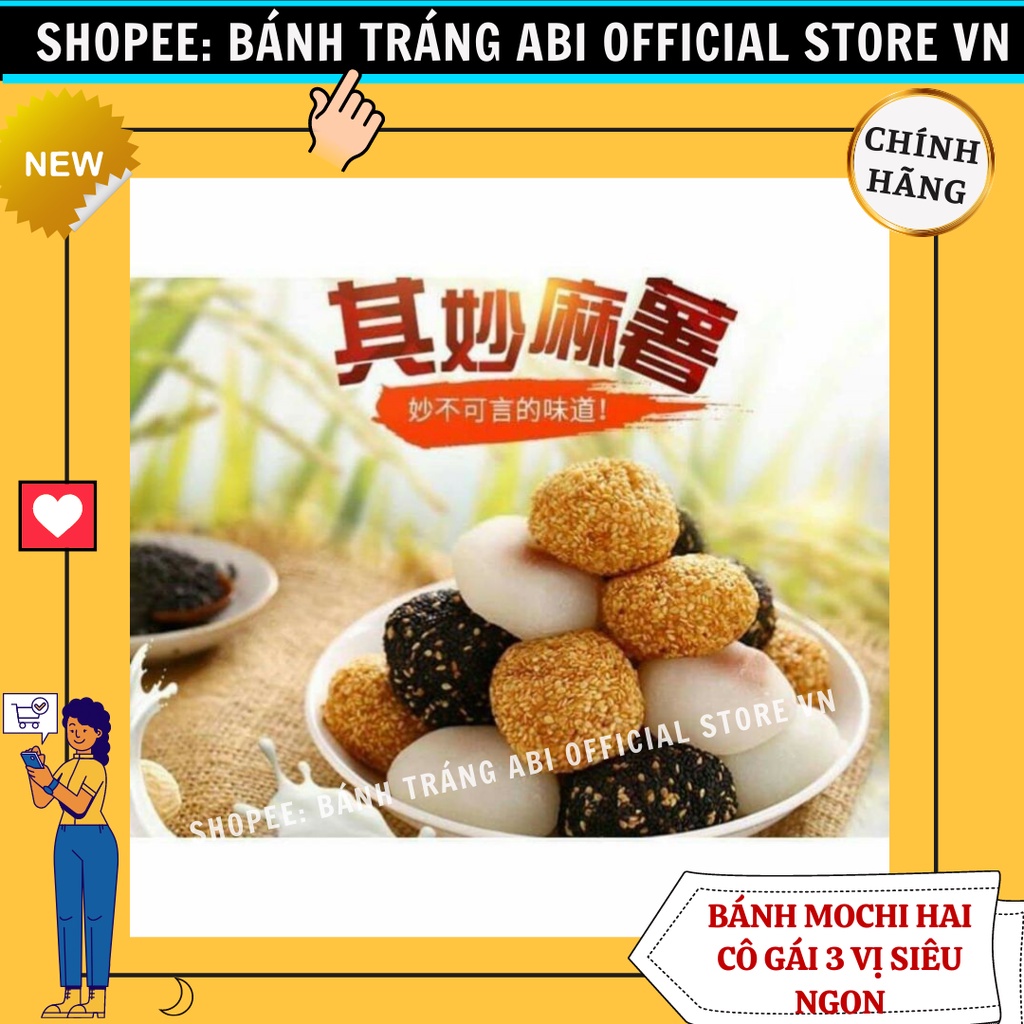 1kg Bánh Mochi Dẻo Đài Loan 2 cô gái