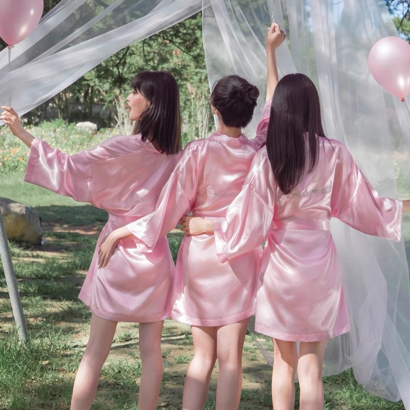 Áo choàng trơn cho cô dâu BRIDE