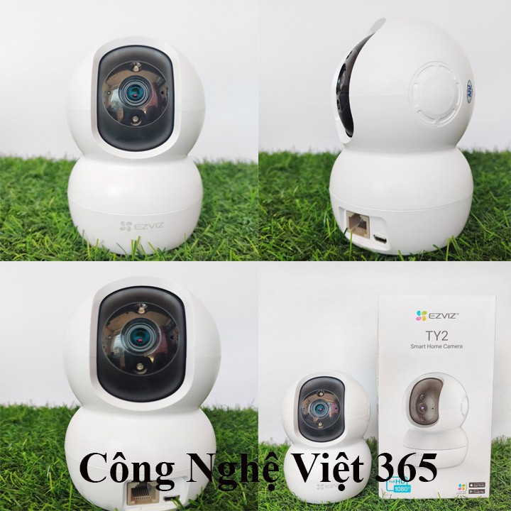 Camera Wifi EZVIZ TY2 1080P -CHÍNH HÃNG-  Đàm Thoại 2 Chiều,Quay Quét 360 Độ Thông Minh , Hình ảnh Full HD-BẢO HÀNH 24 T | BigBuy360 - bigbuy360.vn