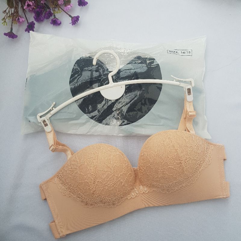 Áo cup ngực loại đệm vừa mặc được 2 kiểu có dây và không dây  3318