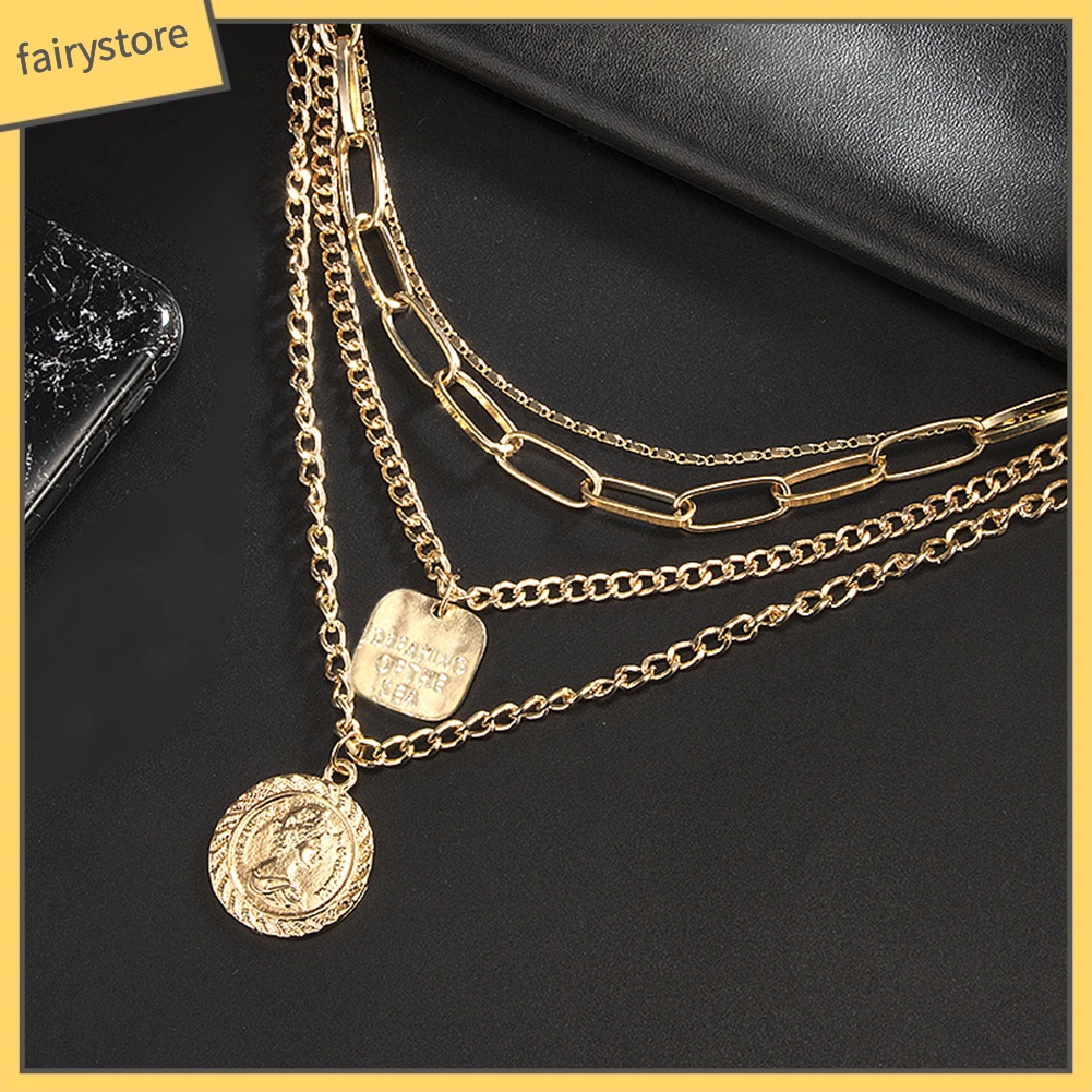 Dây chuyền nhiều tầng phong cách vintage xinh xắn