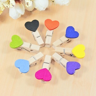 1 Cái Kẹp Gỗ Trái Tim (Nhiều Màu Lựa Chọn)