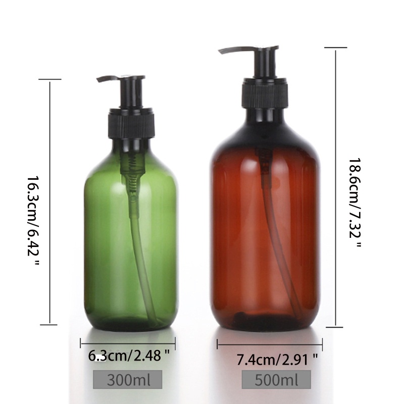 Chai Rỗng Đựng Xà Phòng Dạng Nhấn 300 500ml Có Thể Đổ Đầy Dành Cho Phòng Tắm Và Điều Hòa