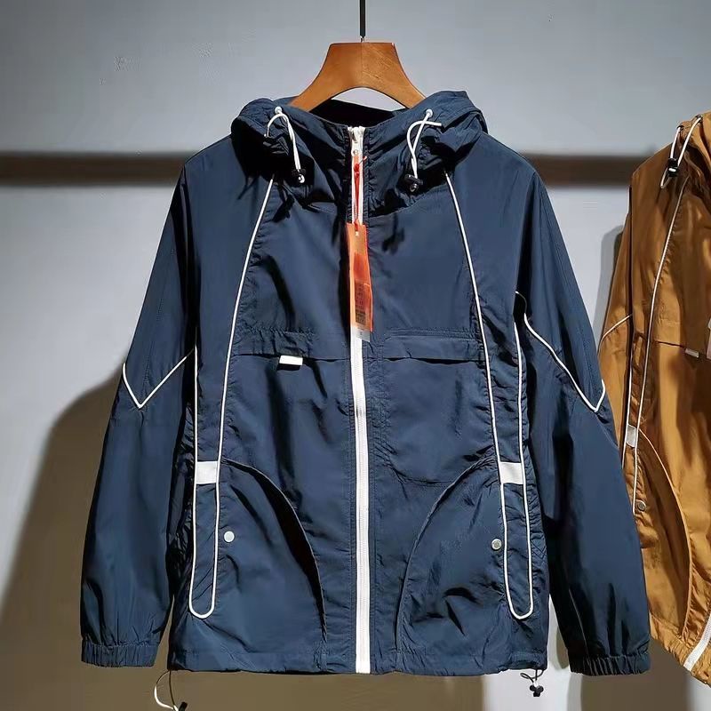 Áo Khoác Có Mũ Trùm Dáng Rộng Thiết Kế Giản Dị Dành Cho Nam