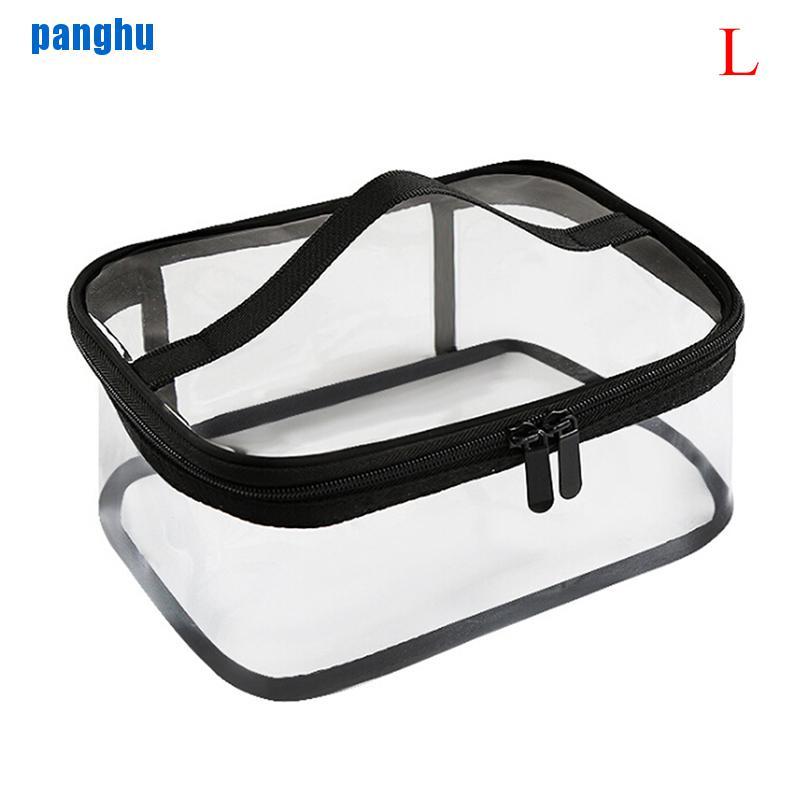 Túi Đựng Đồ Trang Điểm Bằng Nhựa PVC Trong Suốt Phối Khóa Kéo Tiện Lợi