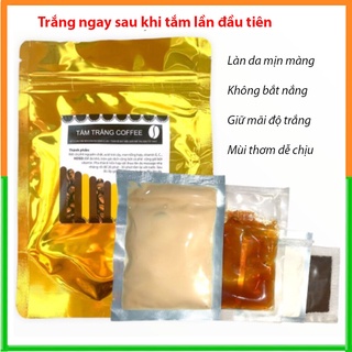 Set gói tắm trắng cafe body tại nhà, trắng nhanh ngay lần đầu sử dụng