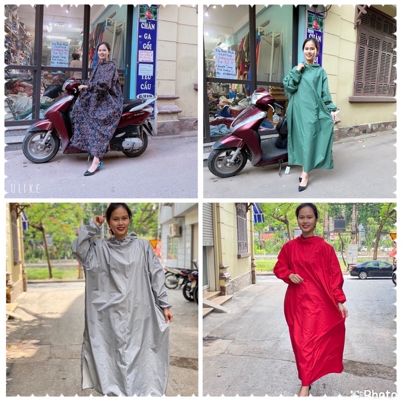 Áo mưa măng tô không khóa Khánh Chi siêu bền , nhẹ , không ngấm