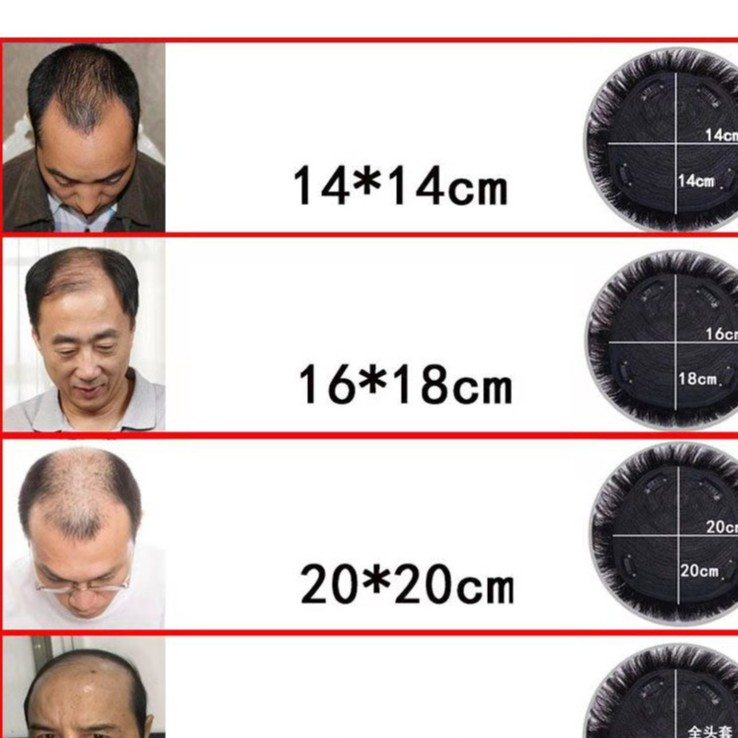 Thời trang nam tự nhiên và sạch sẽ Tóc giả tóc ngắn thoải mái và thoáng khí