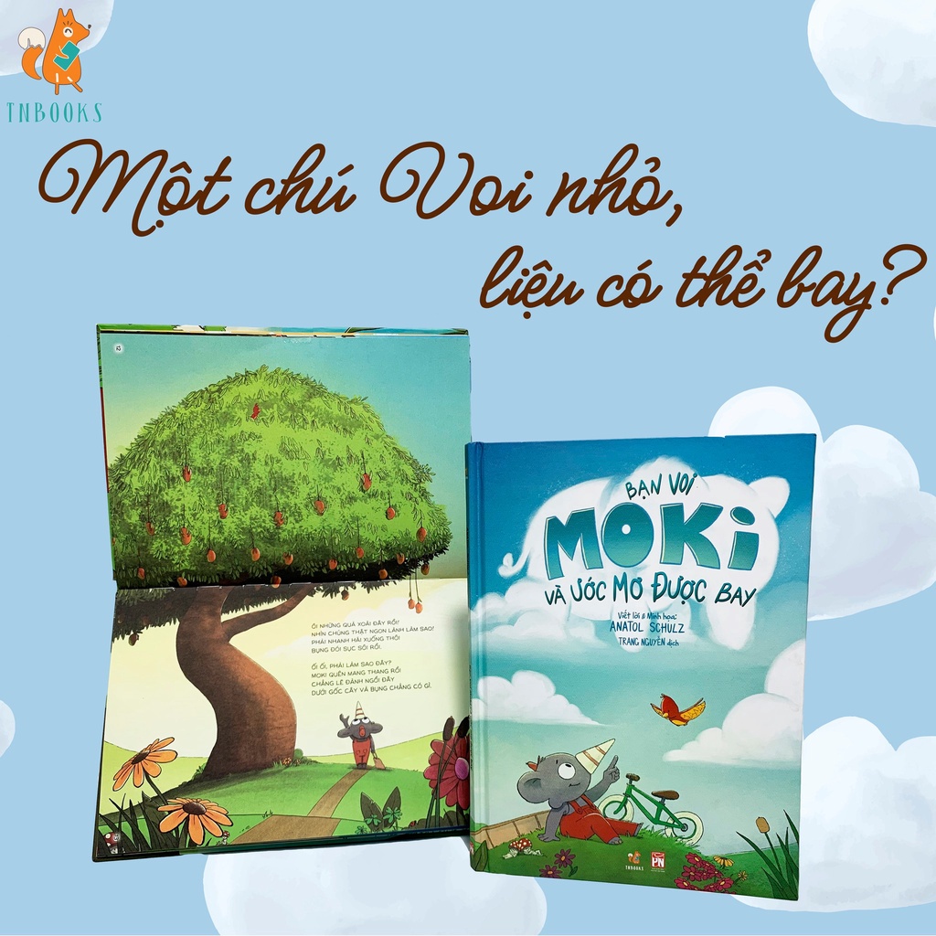 Sách Kỹ Năng - Bạn Voi Moki - Tương tác cho bé (Kích thước 21x30cm)