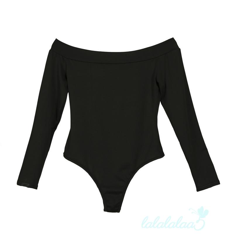 LL5-Áo liền quần trễ vai tay dài ôm dáng gợi cảm cho nữ
 | BigBuy360 - bigbuy360.vn