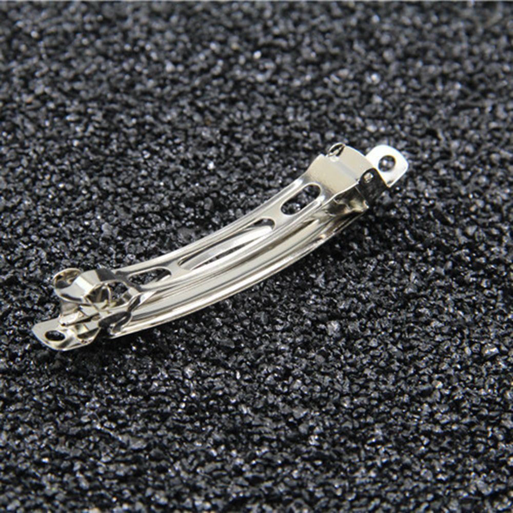 Set 20 Kẹp Tóc Kim Loại Hình Nơ Nhiều Màu 50mm Diy