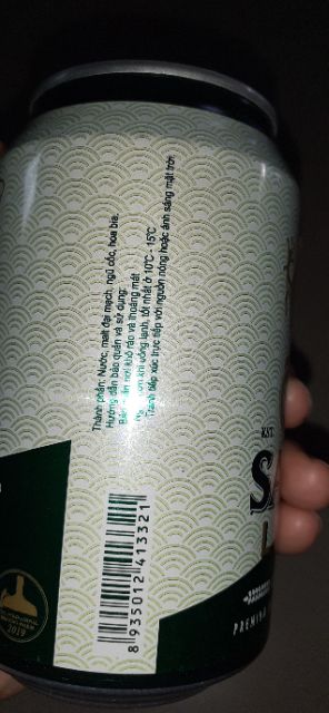 Bia lon Sài Gòn xanh 330ml (4.5%)