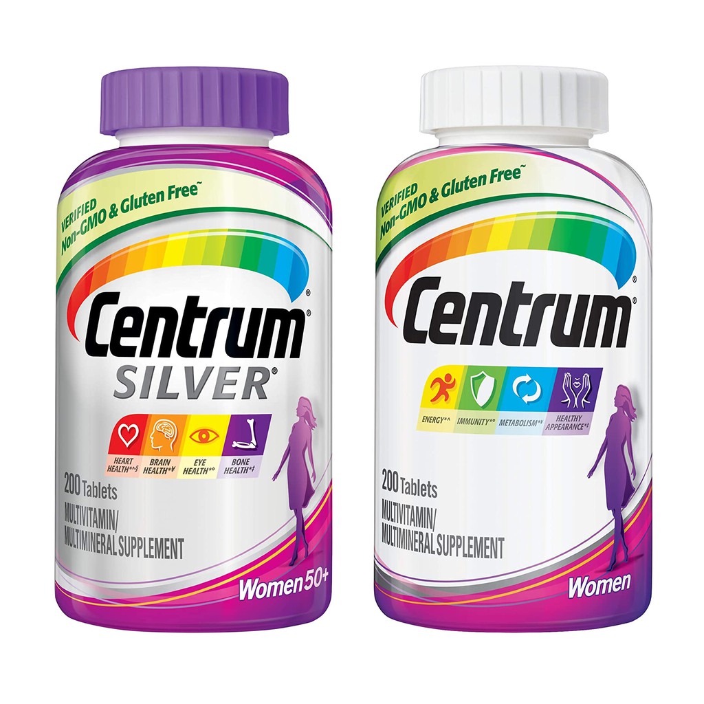 CENTRUM SILVER WOMEN 50+ 200 viên của Mỹ