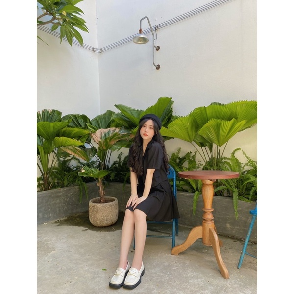 SET VEST - SET ĐẦM HAI DÂY + VEST CROPTOP - CÔNG SỞ - MÈO IN DA HOUSE