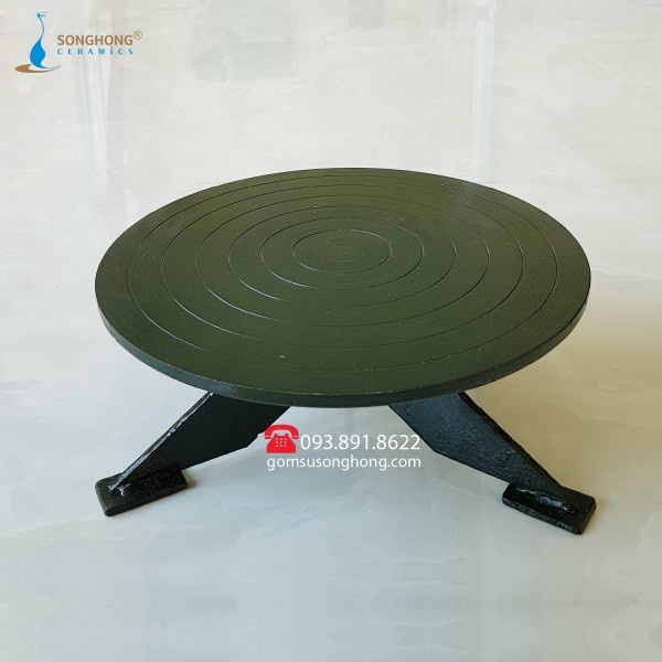 Bàn Xoay Làm Đồ Gốm Chuyên Dụng SHBX-KL30 Bàn Xoay Kim Loại Phi 30cm Làm Gốm Thủ Công Cực Chắc Chắn, An Toàn Khi Sử Dụng