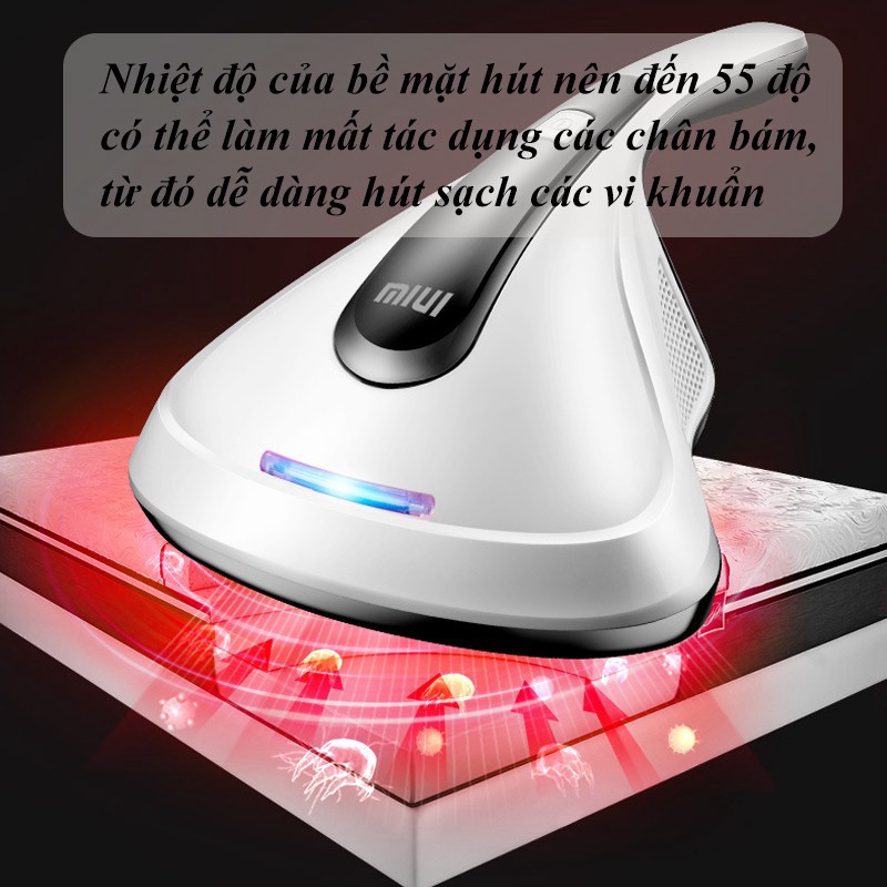 Máy hút bụi diệt khuẩn UV hút bụi gối đệm giường MIUI, Vệ Sinh Giường Nệm đánh bay bụi bẩn_Lovelife66 | BigBuy360 - bigbuy360.vn
