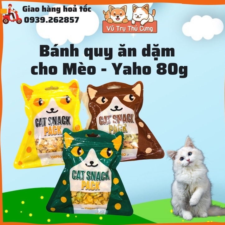 Bánh thưởng cho mèo Cat Snack Yaho, Bánh quy ăn dặm cho mèo