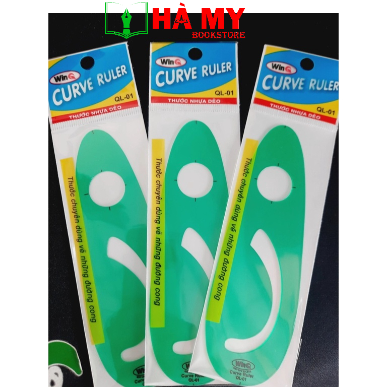 Thước Parabol WinQ QL01 chuyên dụng vẽ đồ thị, hàm số cho học sinh cấp 2-3 - Nhà Sách Hà My