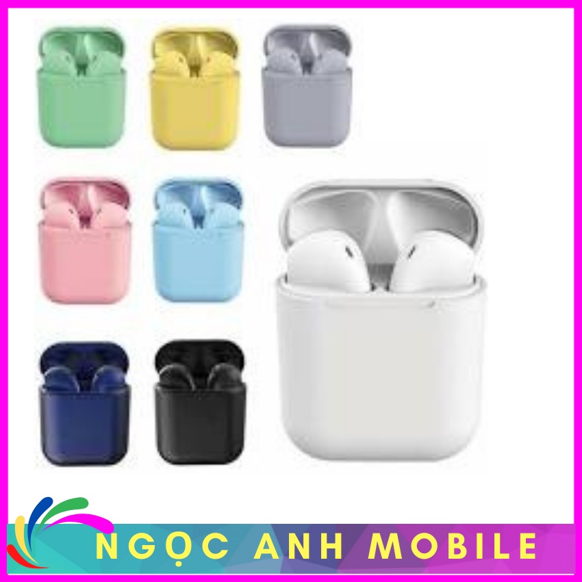 Tai Nghe Bluetooth Không Dây Inpods i12,TWS,cảm ứng điều khiển cảm biến âm thanh HIFI cho Android iOS