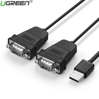Cáp chuyển USB to 2 RS232 Ugreen 30769 US229 (USB 2.0 to 2 com 9 chân Male - Male,dài 1,5met)