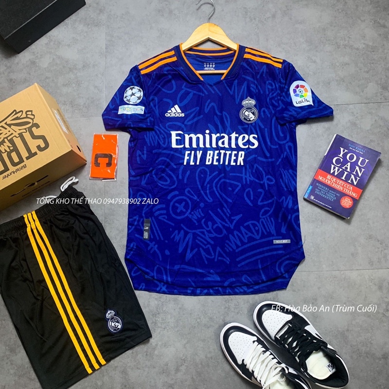 Bộ quần áo đá banh CLB Realmadrid 2022/2023 hàng cao cấp