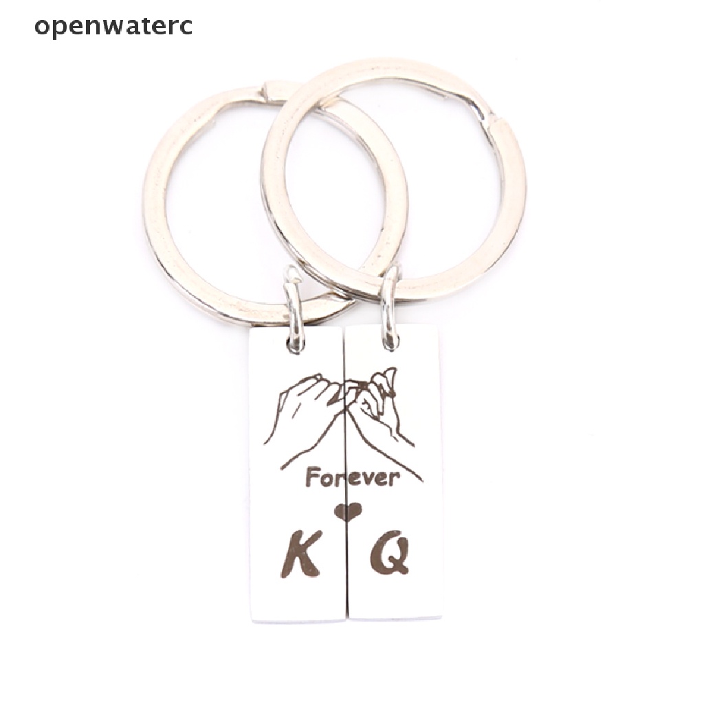 Set 2 Móc Khóa Đôi Khắc Chữ King Queen