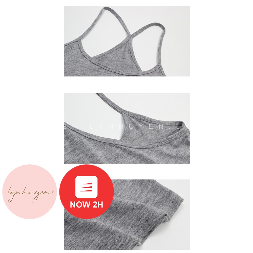 Áo 2 Dây Croptop Nữ Đẹp Chéo Lưng Lynhuyen - 3 Màu - A002 | BigBuy360 - bigbuy360.vn