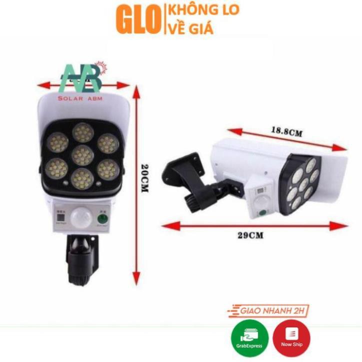 Đèn Cảm Biến Chuyển Động Năng Lượng Mặt Trời Hình Camera 77 Đèn LED, Chống Nước Tuyệt Đối CL-877B 180W