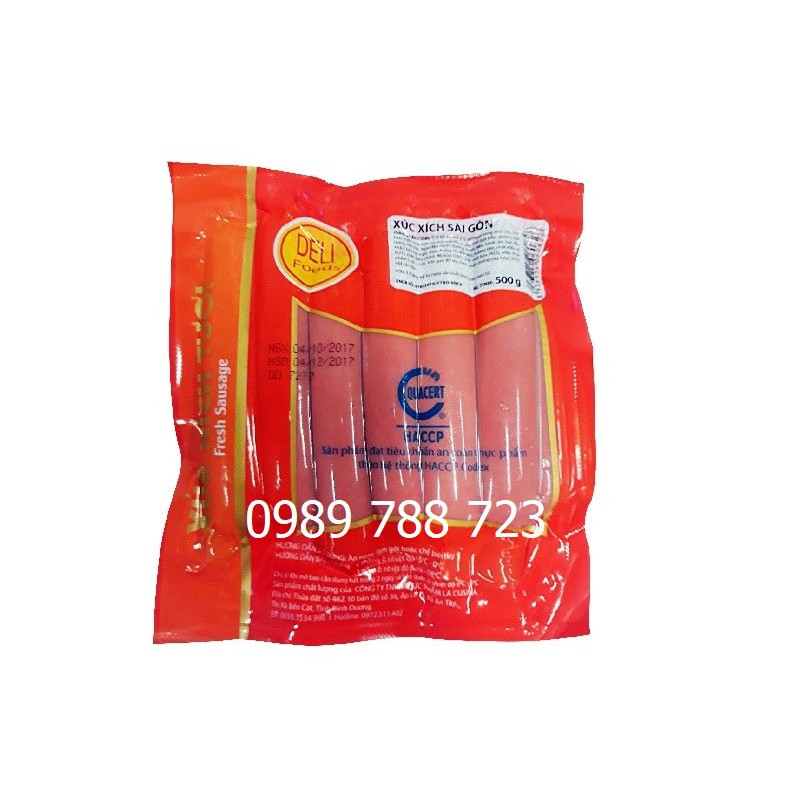 10 Cái Xúc xích Sài Gòn xúc xích Deli Food gói 10 cái siêu ngon
