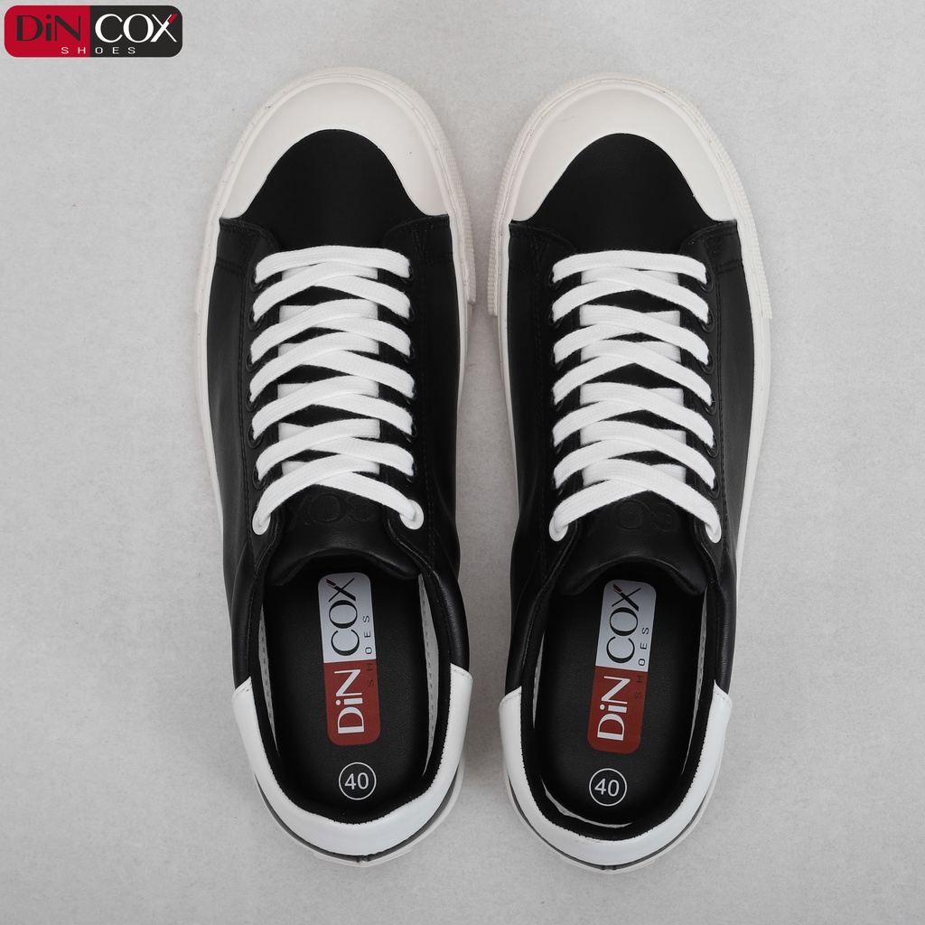 [Mã WABR2S15 giảm 10% đơn 250K] Giày Sneaker Da Nam DINCOX C13 Cách Điệu Sáng Tạo Black/White