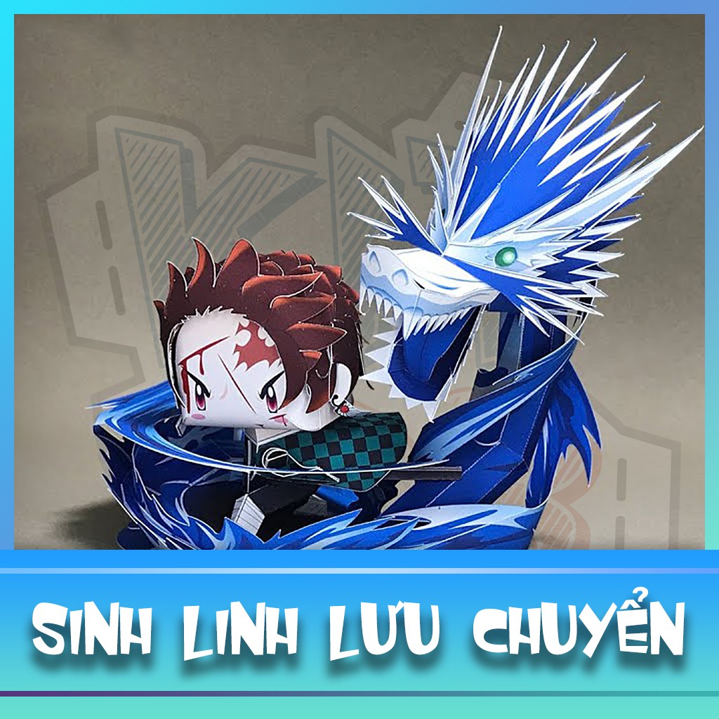 Mô hình giấy Anime Chibi Tanjiro (Sinh Linh Lưu Chuyển) – Demon Slayer (Kimetsu no Yaiba)