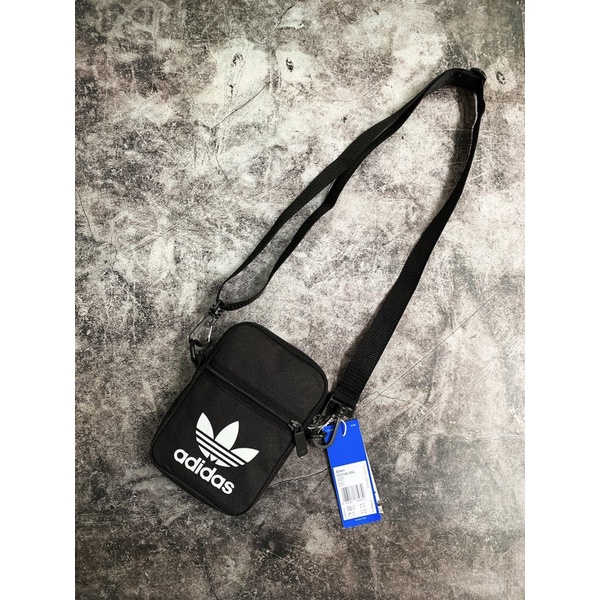 ⚡️XUẤT DƯ - SIÊU RẺ⚡️Túi đeo chéo mini Adidas Festival màu đen XUẤT DƯ FULL TEM TAG CODE